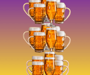 One Mug versus Dozens of Beer Glasses…