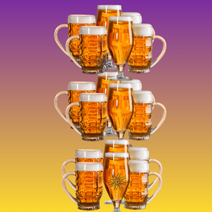 One Mug versus Dozens of Beer Glasses…